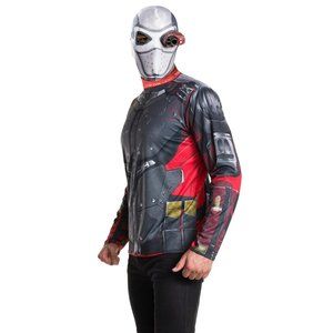 Suicide squad deadshot halloween costume mens shirt and mask size XL